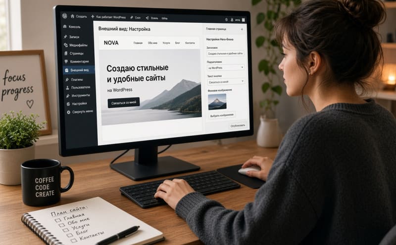 Как создать сайт на Wordpress